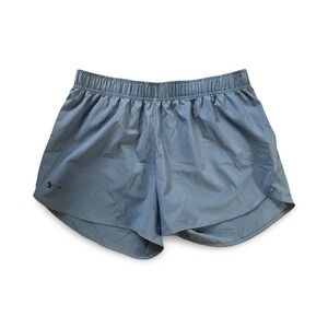 Under Armour Womens HeatGear Loose Fit Athletic Shorts Gray 1342682 Large New